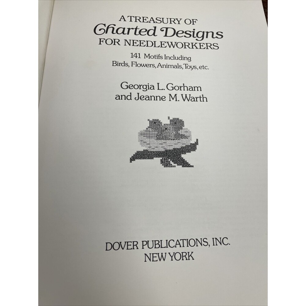 Vintage 1977 Treasury of Charted Designs For Needleworkers Patterns Dover Series - Picture 8 of 11